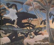 Henri Rousseau War It Passes,Terrifying,Leaving Despair,Tears,and Ruin Everywhere oil painting